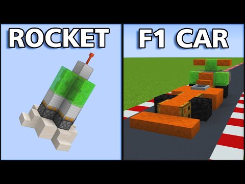 Minecraft: 5 Simple Redstone Vehicles!