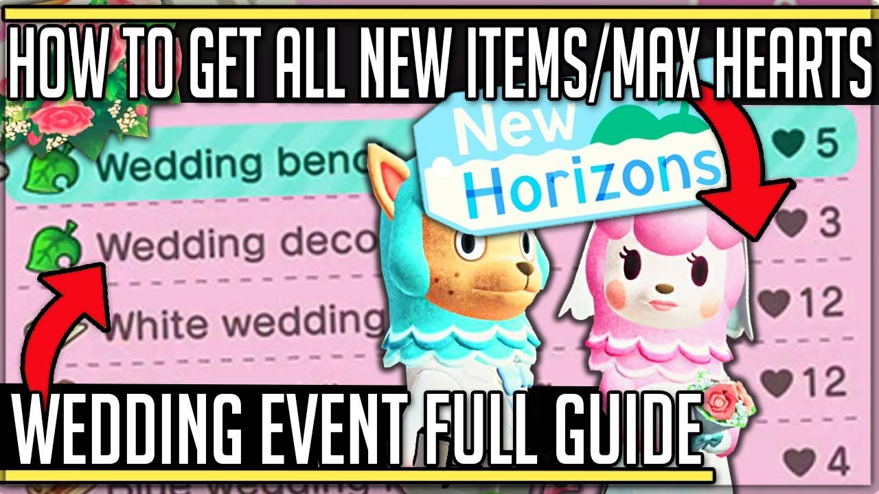 Animal Crossing Wedding Series - Where to Get Wedding Furniture For Animal Crossing Happy Home