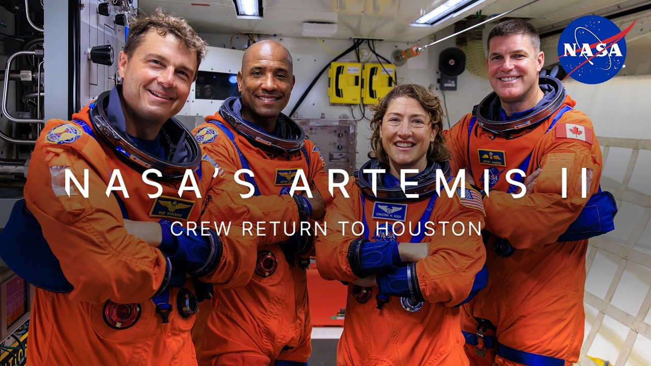 NASA's Artemis II Crew Return to Houston - YouTube