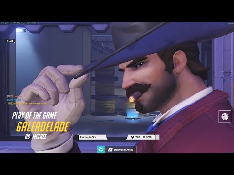 POTG! GALE CRAZY MCCREE PLAYS - OVERWATCH GAMEPLAY SEASON 29 TOP 500