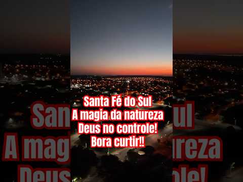 Santa Fé do Sul Lindo pôr do sol #shorts #saopaulo #santafedosul #travel #tour #rioparana #jales
