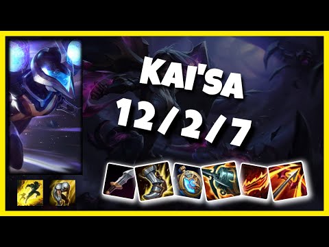 Kai'Sa vs Jhin EU Challenger BOT (12/2/7) Gameplay Replay - Patch 10.23