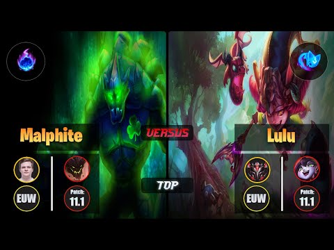 Jenax MALPHITE (Top) [Arcane Comet] VS LULU - Grandmaster EUW Patch 11.1