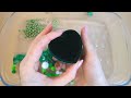 Зеленый слайм. 💚💤❄️ Добавляю в слайм косметику, блестки и бусины. 👑 ASMR Slime Video 1080p.