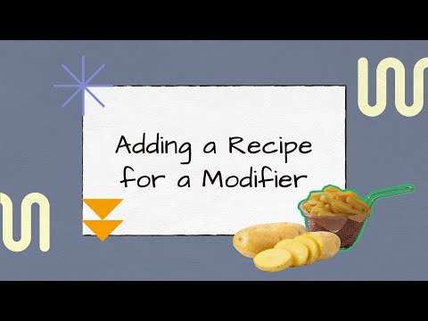 Adding a Recipe for a Modifier | IM024 | Sapaad Academy