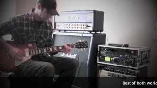 Video thumbnail for AXE FX 2 with Marshall JVM410HJS and MATRIX GT1500FXBD power amp by Jason Hobbs