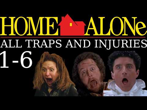 All Home Alone Traps and Injuries (1-6)