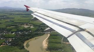 preview picture of video 'Thai Air Asia​ Landing​ @ Hat Yai​ International​ Airport​'