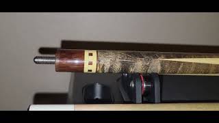 Meucci 97-20 Pool Cue, with Original Red Dot Shaft. - Showing the condition of the cue.
