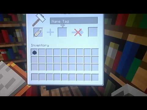 How to use a name tag in minecraft creative