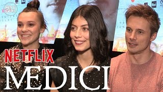 Medici: The Magnificent - Alessandra Mastronardi, Synnøve Karlsen &amp; Bradley James Interviews