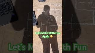 Take Learning Outdoors: Make Math Fun Again #maths #teacherlife