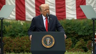 President Trump gives remarks at 9/11 ceremony at Pentagon