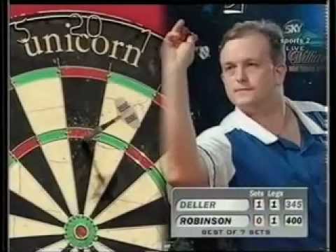 Keith Deller v Harry Robsinson - 1998 World Darts Championships QF Part 2/3