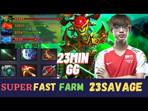 23savage Medusa Super Fast Farm carrying  His Team 23min GG