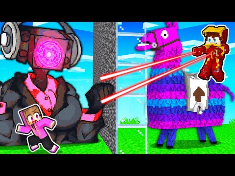 CHEATING WITH SUPER POWERS in Minecraft!!