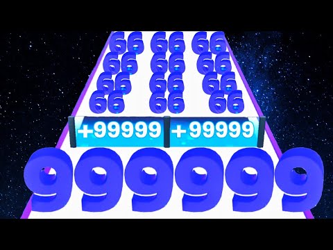 Number Master vs Crowd Number Run 3D - (ASMR Video) Max Level