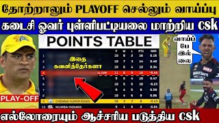 Csk last over moment, even lose match still have chance for playoff ipl2022 | csk vs rcb highlight