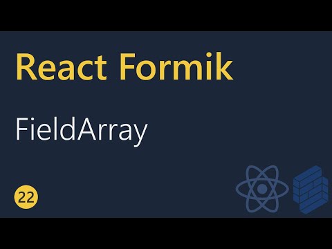 React Formik Tutorial 22 FieldArray component