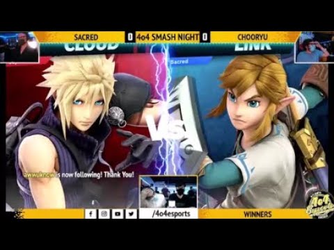 SSBU - 4o4 Smash Night 7 - VILE| chooryu (Cloud, Marth) vs Sacred (Link) - Winners Round 3