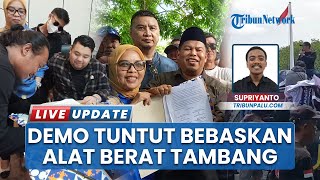 Warga Penambang Demo DPRD Sulteng, Tuntut Pembebasan Alat Berat Lahan PT CPMS Segera Diciutkan