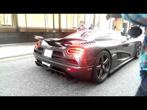 CRAZY FLAMES!!! - koenigsegg Agera R in London