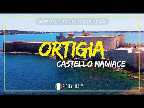 Castello Maniace - The Fort of Ortigia (travel vlog, drone videos & relaxing music)