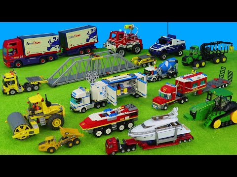 Siku Spielzeug,Playmobil Lastwagen,Feuerwehr & Polizei Fahrzeuge,Lego Tieflader,Kinderspielzeuge