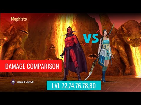 Mephisto Stage 20 Vs. Lvl 72 to Lvl 80  Blue Dragon (Mighty Destruction) | Marvel Future Fight