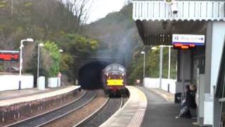 preview picture of video 'Class 37s - North Queensferry Tunnel'