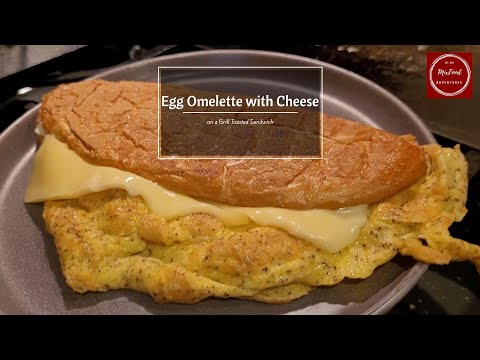 EGG OMELETTE WITH CHEESE. BROODJE KAAS EI OMELETTE.