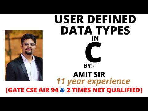 User Defined Datatypes in C Language | C Tutorial for Beginners