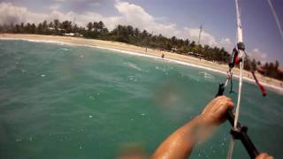 preview picture of video 'Kiteboarding Cabarete 2010, Onboard Action at Bozo Beach'