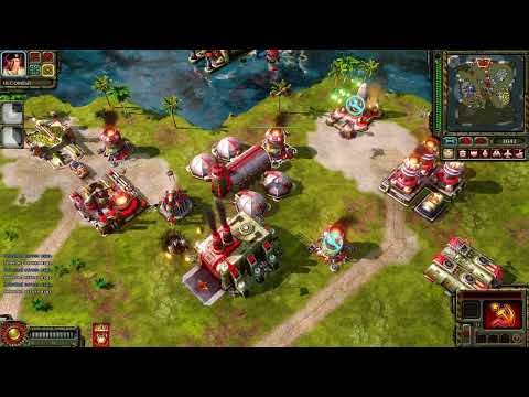 Command & Conquer™ Red Alert™ 3 3V3 Hard Soviets vs Empire 40K Credit on Burnt Out Paradise.