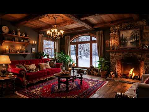 Warm Your Soul: Beautiful Piano and Cello Winter Music by Fireplace