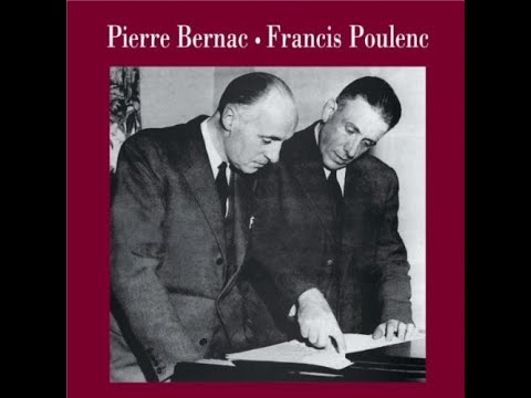 Poulenc:   Tel jour, telle nuit  -    Pierre Bernac, baritono; Francis Poulenc, piano