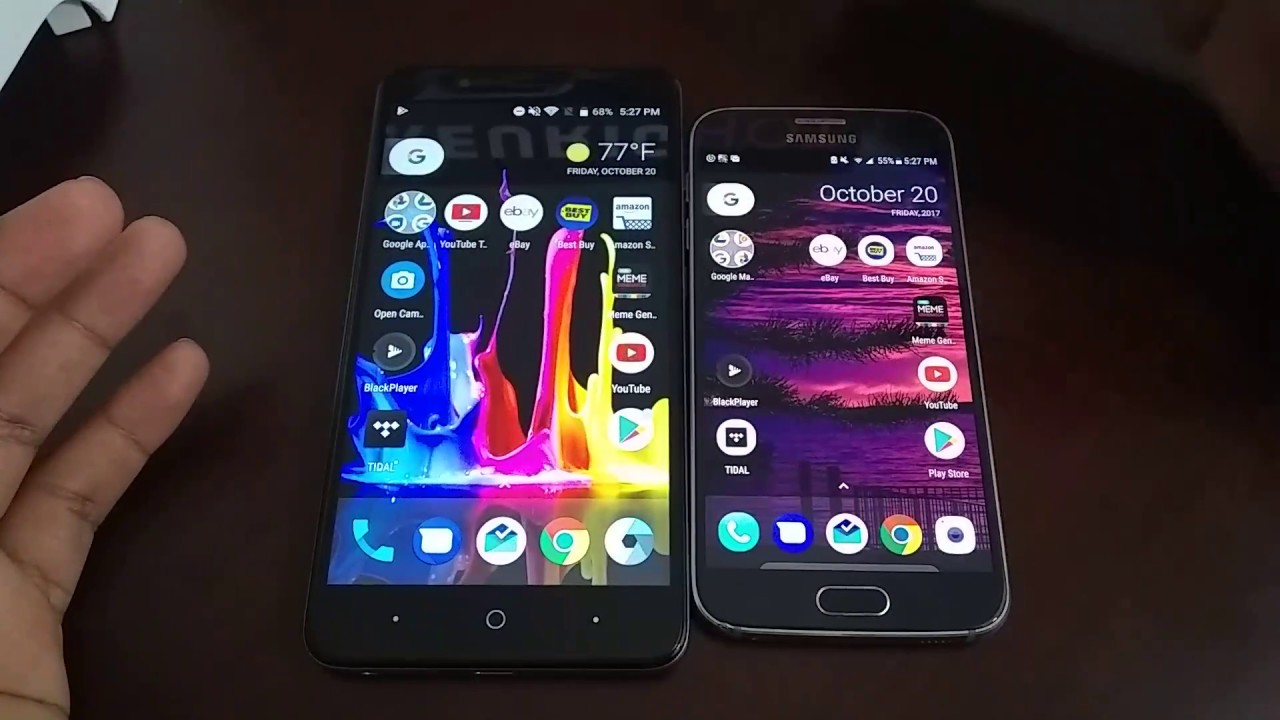ZTE Blade Z Max vs Samsung Galaxy S6! Speedtest!!