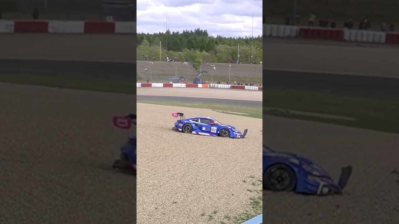 Porsche and Ferrari CRASH at Nürburgring 😱