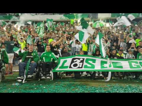 "Salida final Copa Libertadores 2016" Barra: Los del Sur &bull; Club: Atlético Nacional