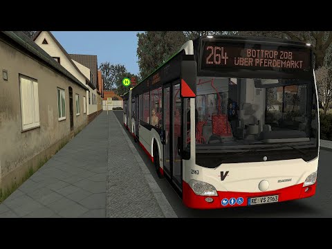 Omsi 2 Addon Projekt Gladbeck Route 264 Bottrop ZOB - Bottrop HBF (PC)