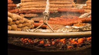 WINTER WONDERLAND, ROASTING WHOLE PIG, LONDON CHRISTMAS MARKET,