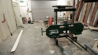 Milling logs with my electric bandsaw mill - JWS podcast