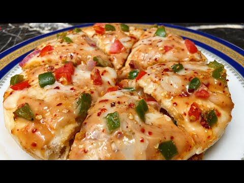 No Oven Shawarma Sandwich l Pizza Shawarma , Recipe by The perfect plate 🍽️