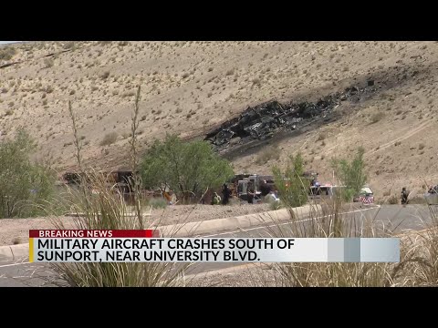 Military aircraft crashes south of Albuquerque International Sunport