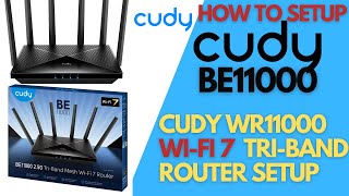 Cudy WR11000 WiFi7 Tri-Band WIFI Router Setup & Unboxing | Cudy Tri-Band WiFi 7 BE11000
