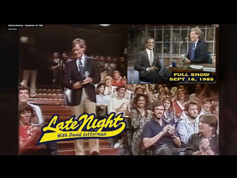 Late Night with David Letterman - Full Show September 16, 1985