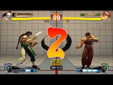 SSF4AE 2012 Ranked match: Funkybee12 (Vega) vs Ragerunner05 (Guy)