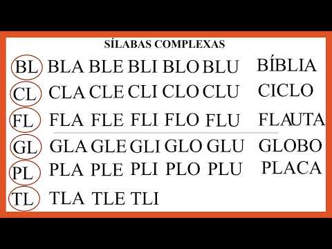 Sílabas Complexas BL CL FL GL PL TL