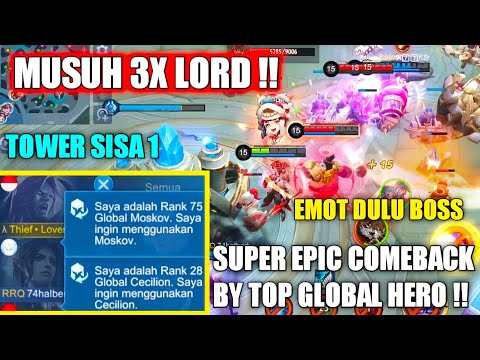 TOP GLOBAL MOSKOV DAN TOP GLOBAL CECILION KETEMU PUBLIK KUAT, TINGGAL 1 TOWER TETAP PAKAI EMOT WKWK