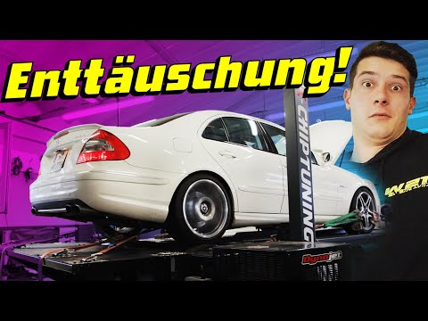 VOLLGAS auf der Rolle! Was drückt der W211 E63 AMG Japan-Import auf dem Prüfstand?